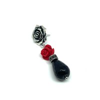 Mono orecchino Madame Black Donna in Argento MBORFARRRPNGON01 - MBORFARRRPNGON01